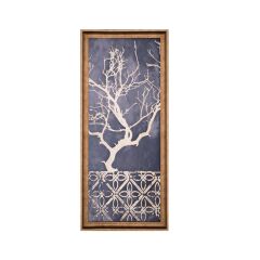 ALTIN KAHVE AĞAÇ DEKORATİF TABLO DESEN 2