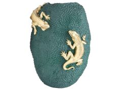 YEŞİL ALTIN İGUANA FİGÜRLÜ KAPAKSIZ KÜP 39CM