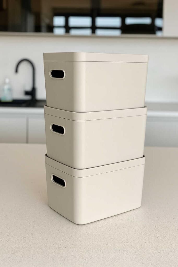 LINEA BOX DÜZENLEYİCİ ORGANİZER 3'LÜ BEJ