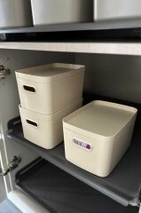 LINEA BOX DÜZENLEYİCİ ORGANİZER 3'LÜ BEJ