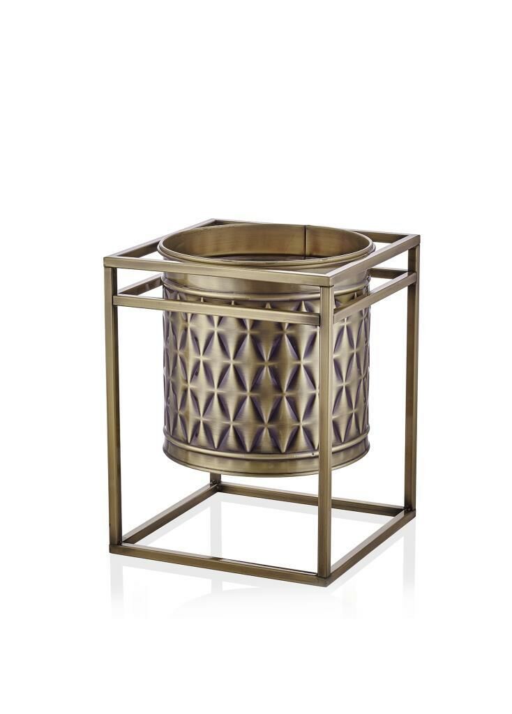 PRİZMA GOLD VAZO&SAKSI 45X35X35CM