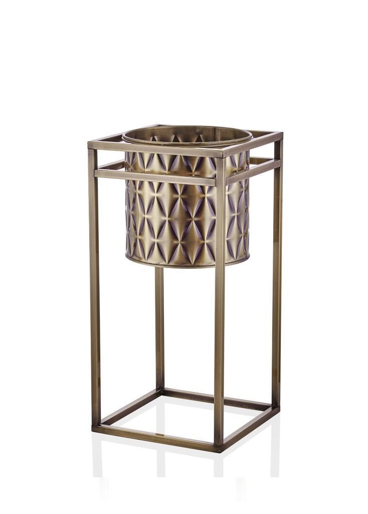 PRİZMA GOLD VAZO&SAKSI 60X30X30CM