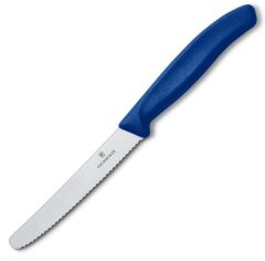 DOMATES BIÇAK TIRTIKLI LACİVERT 210 MM
