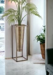 PRİZMA GOLD VAZO&SAKSI 80X30X30CM