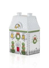 DEKORATİF LED IŞIKLI YILBAŞI EVİ 10X7X15CM