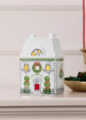 DEKORATİF LED IŞIKLI YILBAŞI EVİ 10X7X15CM