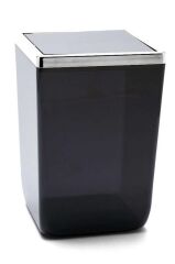 BİGA 5 PARÇA BANYO SETİ ŞEFFAF SİYAH