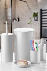 FLORES 6 PARÇA BANYO SETİ BEYAZ