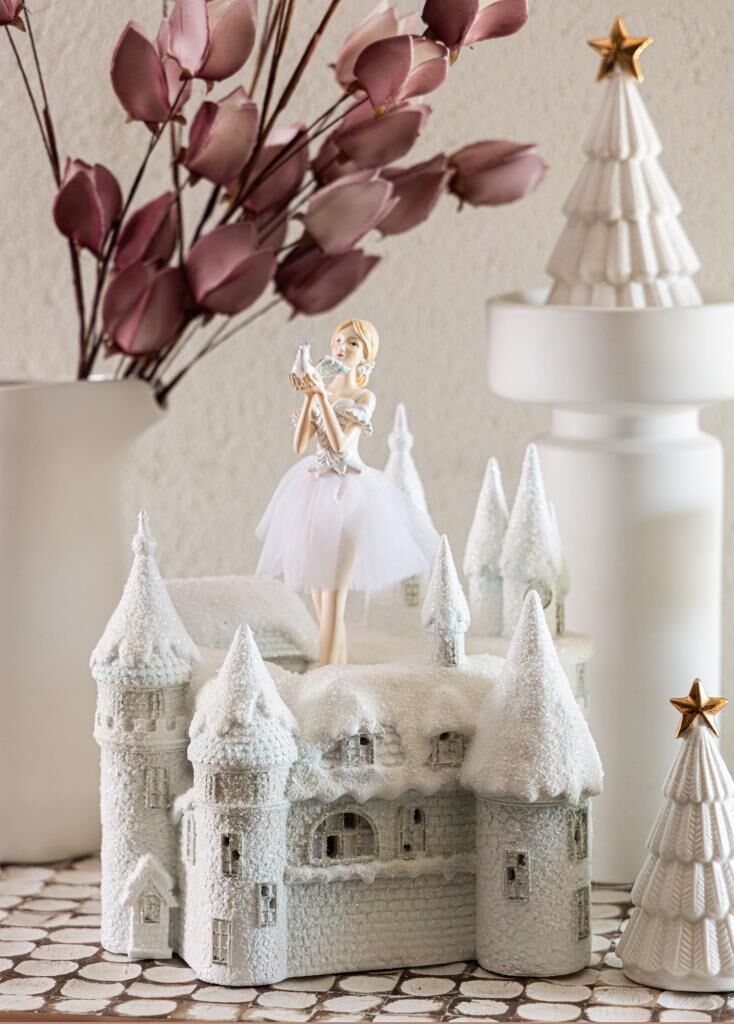 KALE VE BALERİN LED IŞIKLI MÜZİK KUTUSU 30X26X19CM