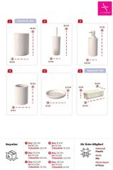 FLORES 6 PARÇA BANYO SETİ
