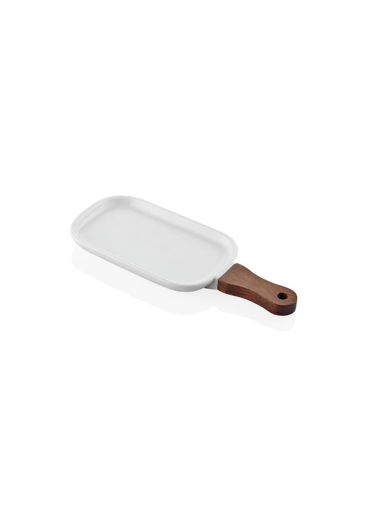 WOODY PORSELEN SERVİS/SUNUM TABAK 29X12CM