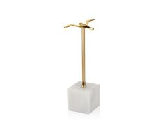 EVZA MERMER ALTIN KAİDELİ UÇAN KUŞ DEKOR 27CM