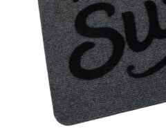 GRİ HOME SWEET HOME YAZILI KAPI ÖNÜ PASPAS 60X40CM