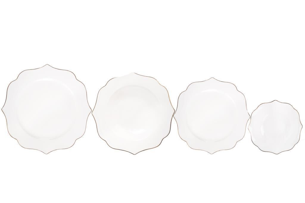 GOLD 6 KİŞİLİK 24 PARÇA YEMEK TAKIMI