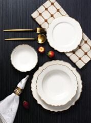 GOLD 6 KİŞİLİK 24 PARÇA YEMEK TAKIMI