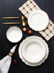 GOLD 6 KİŞİLİK 24 PARÇA YEMEK TAKIMI