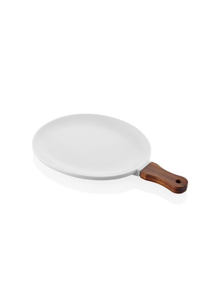 WOODY PORSELEN SERVİS/SUNUM TABAK 34X21CM