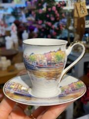 ŞEHİR DESENLİ 6 KİŞİLİK TÜRK KAHVESİ FİNCANI