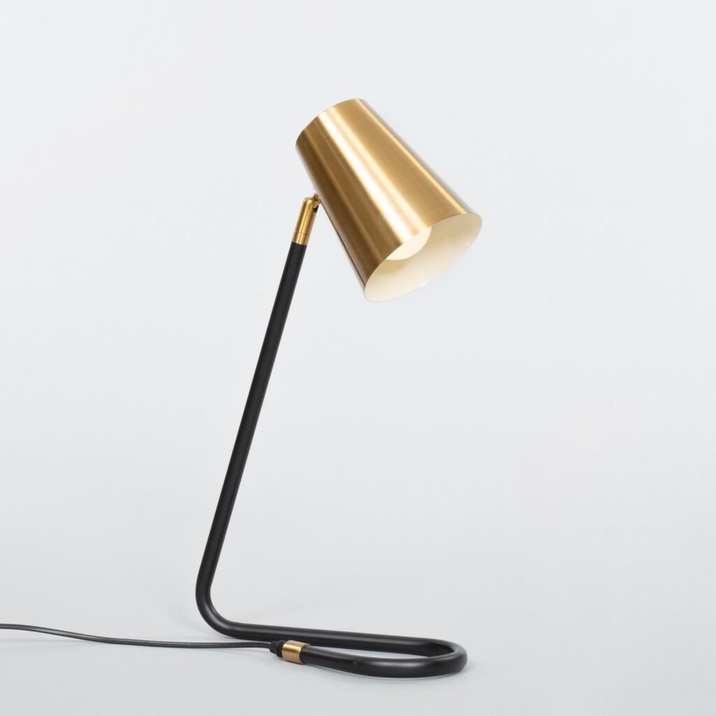 SİYAH ALTIN MASA LAMBASI 50CM