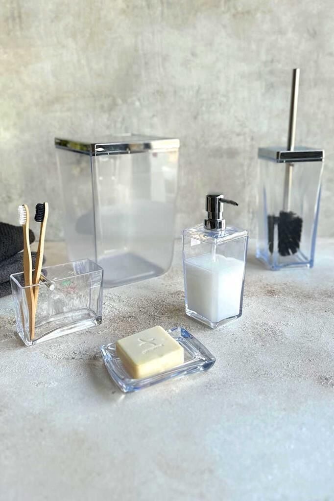 BİGA 5 PARÇA BANYO SETİ ŞEFFAF