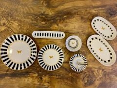 BLACK BUTTERFLY 6 KİŞİLİK 38 PARÇA KAHVALTI SETİ