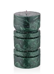 MARBLE YEŞİL MUM 10X22CM