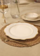 JASWELY BEYAZ 6'LI SERVİS TABAK 27CM