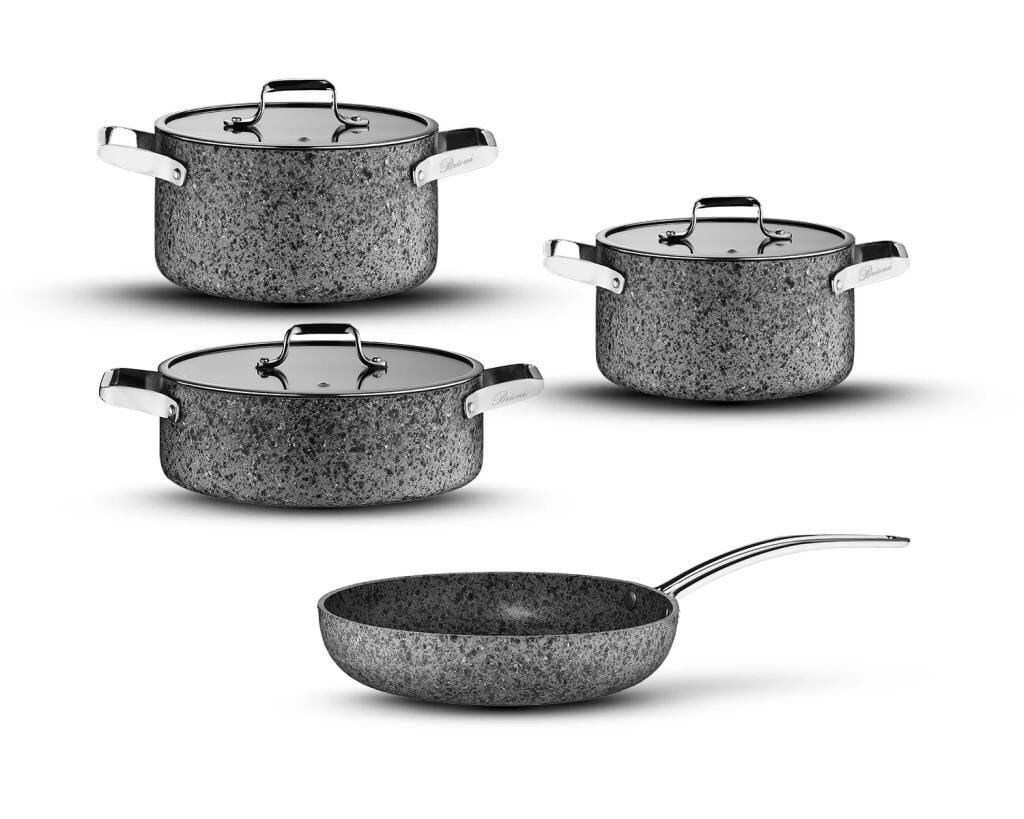 STONE-H 7 PARÇA ÇİZİLMEZ YAPIŞMAZ İNDİKDÜYON TENCERE SETİ