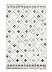 SİYAH BEYAZ ÇİFT TARAFLI KİLİM 180X120CM