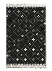 SİYAH BEYAZ ÇİFT TARAFLI KİLİM 180X120CM