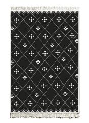 SİYAH BEYAZ ÇİFT TARAFLI KİLİM 180X120CM