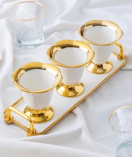 SAFIRA ALTIN TEPSİLİ SOSLUK/REÇELLİK