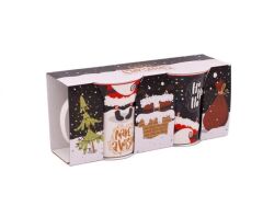 KIRMIZI SİYAH 2'Lİ NOEL KUPA