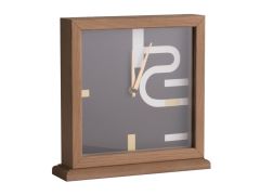 DK5270 SİYAH AHŞAP MASAÜSTÜ SAAT 35X35CM
