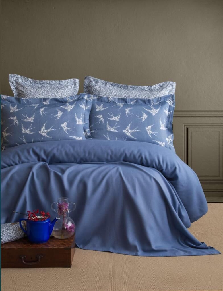 FREELY İNDİGO ÇİFT KİŞİLİK BAMBU PİKE TAKIMI