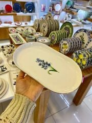 PURE FLEUR KAYIK TABAK DESEN1 25CM