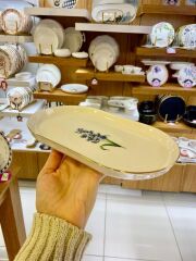 PURE FLEUR KAYIK TABAK DESEN1 25CM