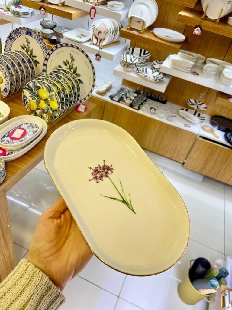 PURE FLEUR KAYIK TABAK DESEN3 25CM