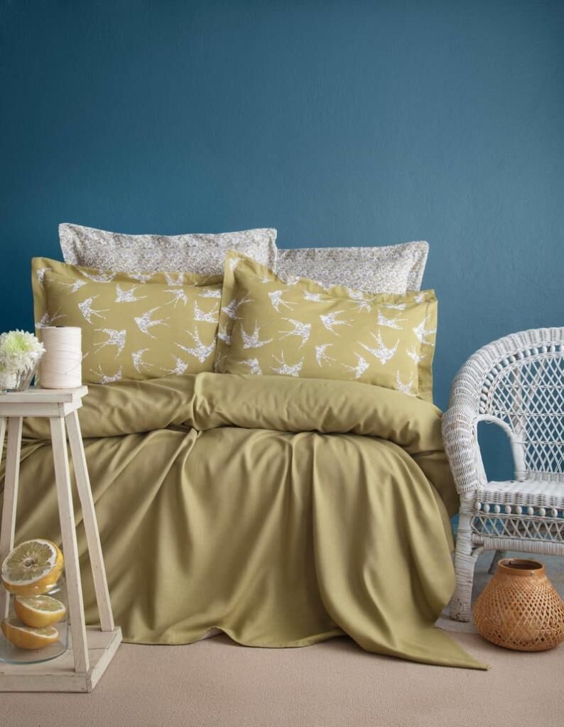 FREELY OLİVE ÇİFT KİŞİLİK BAMBU PİKE TAKIMI