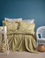 FREELY OLİVE ÇİFT KİŞİLİK BAMBU PİKE TAKIMI