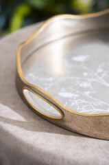 LYRA AYNALI YUVARLAK KÜÇÜK TEPSİ 34CM