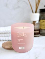 EVNY VELVET&PATCHOULİ MUM PEMBE 10X8CM
