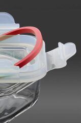 GLASSLOCK DİKDÖRTGEN SAKLAMA KABI 1730ML