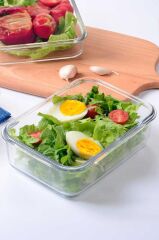 GLASSLOCK DİKDÖRTGEN SAKLAMA KABI 1730ML