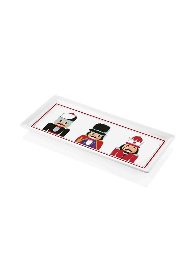 KURŞUN ASKER DİKDÖRTGEN SERVİS TABAK 34X16CM