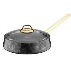 SİYAH MERMER 8 PARÇA TENCERE SETİ