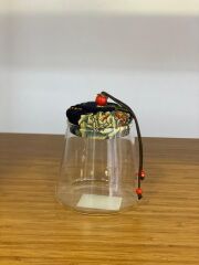 LACİVERT KAPAKLI CAM KAVANOZ 300ML