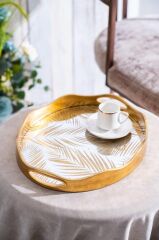 VEGA AYNALI OVAL BÜYÜK TEPSİ 43x35CM