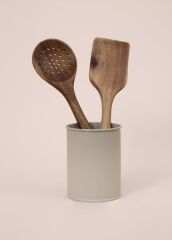 STRİPE BEJ TEZGAH ÜSTÜ KAŞIKLIK 13X11CM