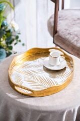 VEGA AYNALI OVAL KÜÇÜK TEPSİ 37x30CM